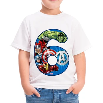 

2020 Avengers custom The hulk Iron man kids T-shirt polyester Short-Sleeved T-shirt Children's Cartoon Boys Children Clothes