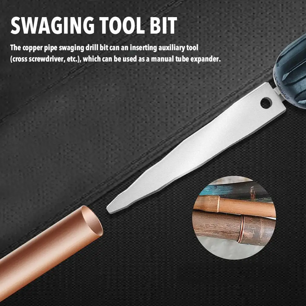 Drill Bit Aluminum Tube Expander Accessory High-speed Steel Copper Pipe Swaging Tool For Diameters 6mm-12mm | Инструменты