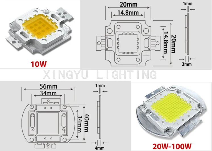 10/20/30/50/70/100W DC 12V 36V COB module LED Chip Diodes Lamp Bulb for outdoor focus Spotlight Garden Integrated Light Beads