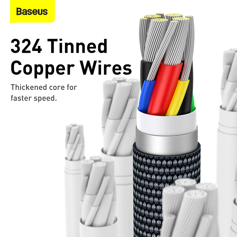 Baseus 100W USB-C to Type-C Cable, 5A PD Fast Charging Charger