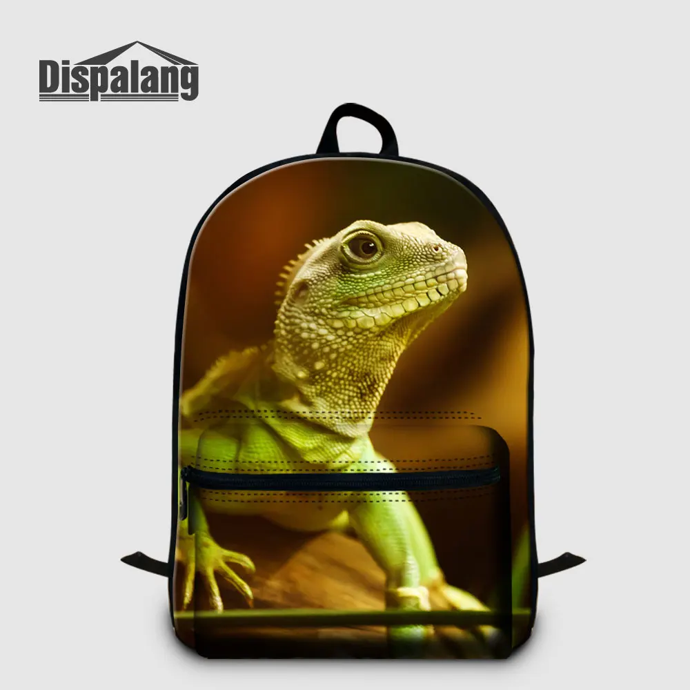Backpack18 Студенческий рюкзак на плечо, рюкзак для ноутбука с изображением ящерицы, мужской рюкзак для путешествий, детский Холщовый Рюкзак Mochila, сумки для книг, Прямая поставка - Цвет: Backpack18