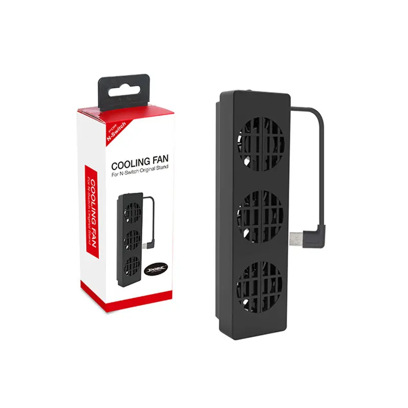 For NS Switch Dock Cooling Fan Stand Base Three Fans Cooler Adjustable Fan Speed Cooling Fan Dock Base For Nintend Switch (3)