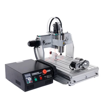 

YOOCNC 4030Z 800W 1500W Mini CNC Router Desktop Engraving machine 3 4 Axis USB port Mach3 Software Control