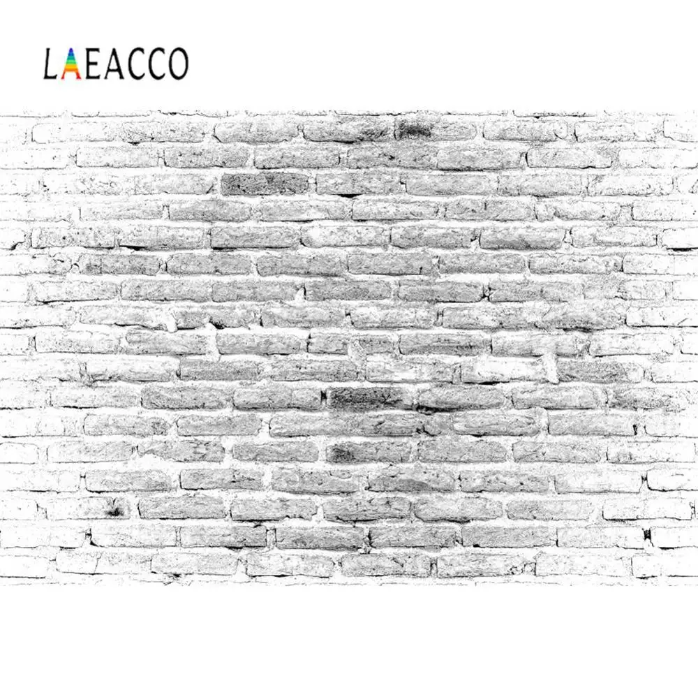 Laeacco ホワイトグレー色のレンガ壁グランジの肖像写真の背景写真撮影の背景 背景 Aliexpress