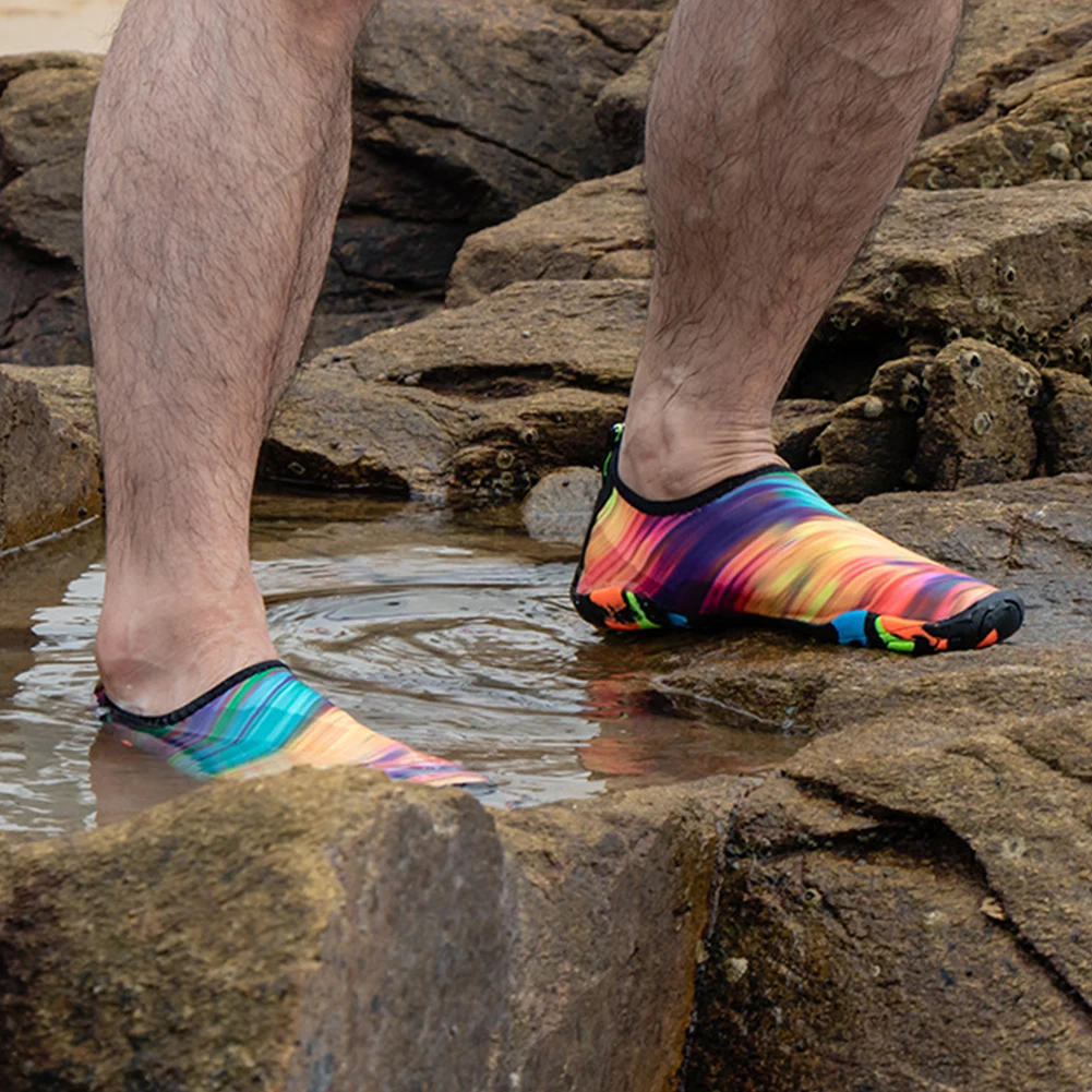 Zapatillas De Deporte Con Estampado De Arco Iris Para Hombre Y Mujer, Calzado Para Pescar Al Aire Libre, Surf, Buceo, Unisex