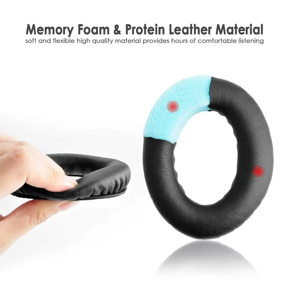 1Pair Ear Pads Replacement for Bose Headphones QC35 QC25 QC15 AE2 AE2i AE2w Quiet Comfort Earphone Sleeve Sponge Sleeve Earmuffs