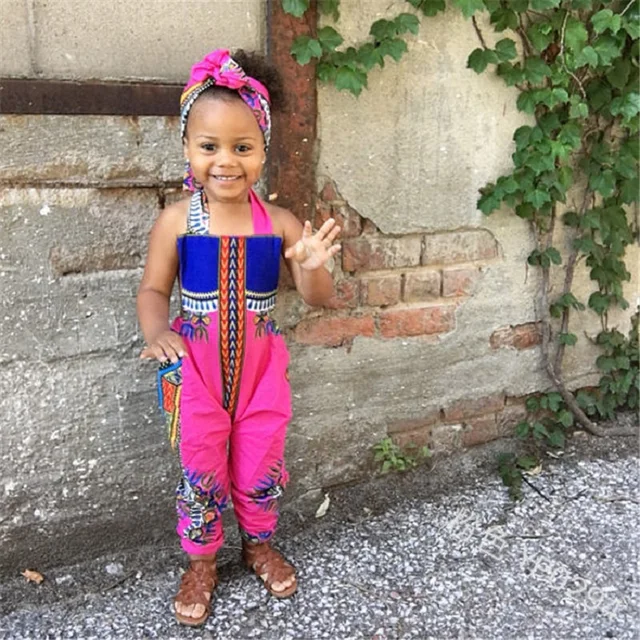 Ochuks Sleeveless jumpsuit Africa Print 3-18 Months
