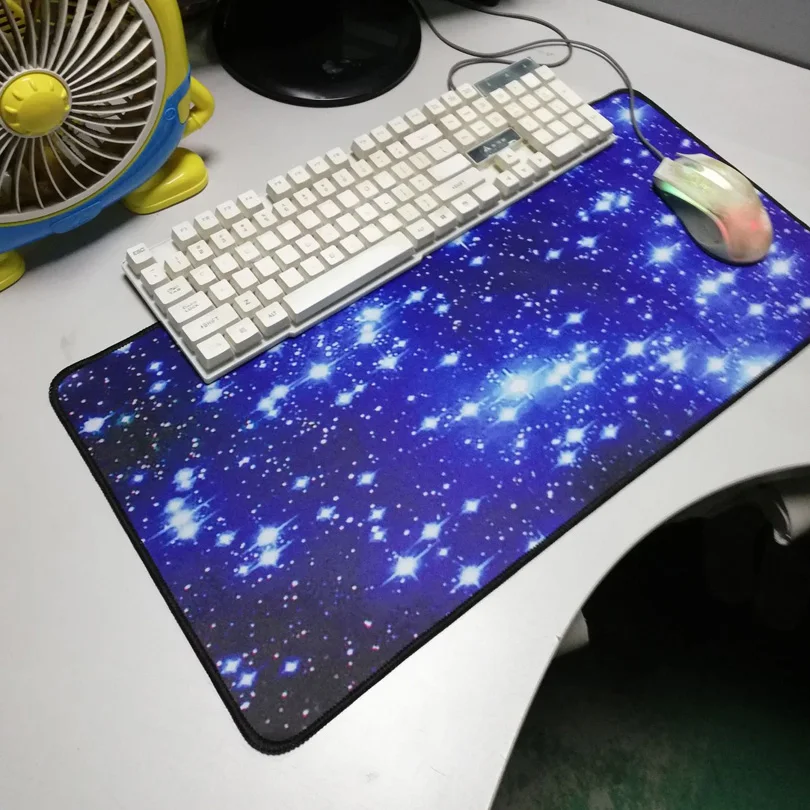  DIY Large Gaming Mouse Pad Starry Sky Mouse Keyboard Desk Mat PC Computer Laptop Game Mousepad Rug 