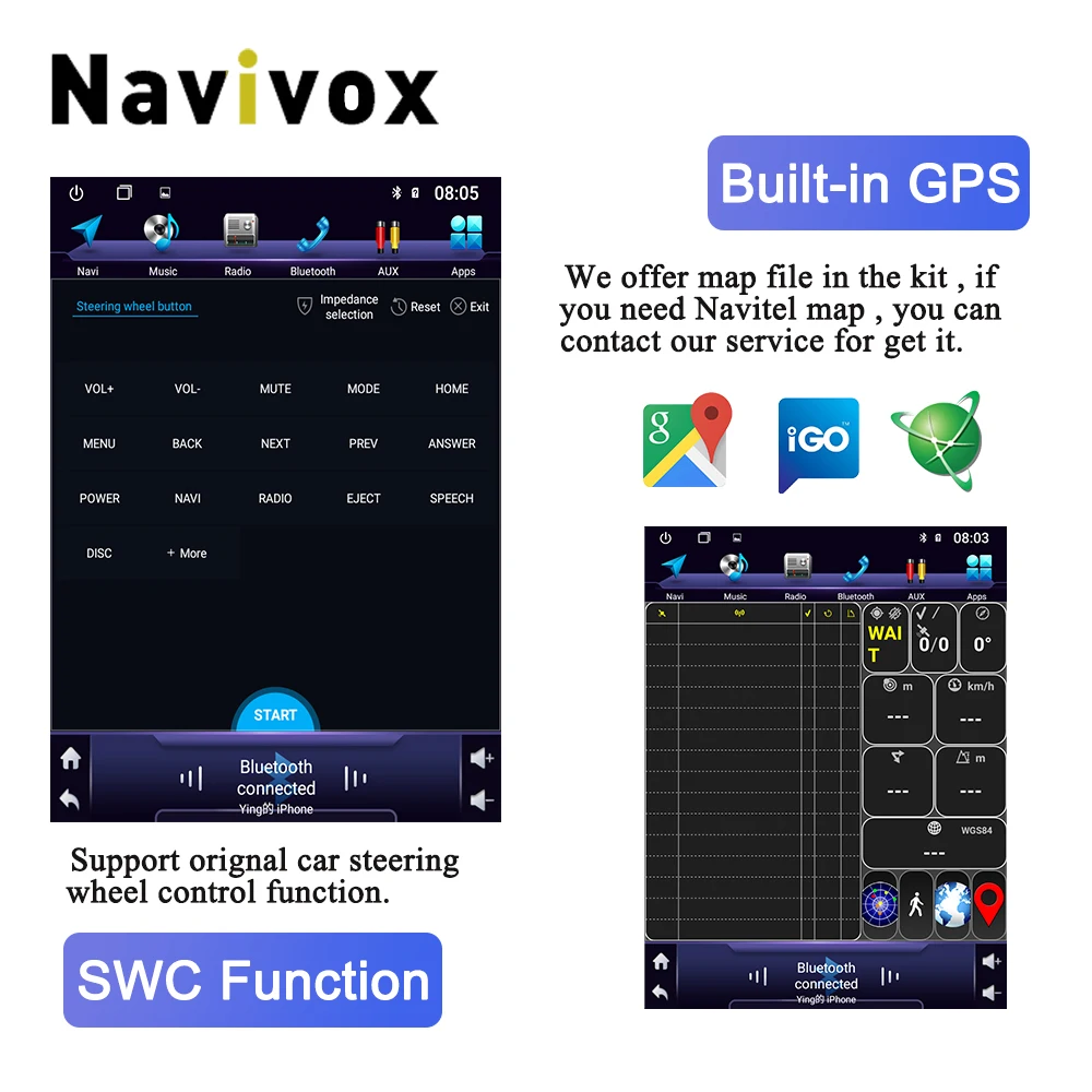 Navivox вертикальный экран Tesla Android 8,1 Автомобильный мультимедийный плеер для NISSAN X-TRAIL Qashqai 2007- Радио Стерео головное устройство