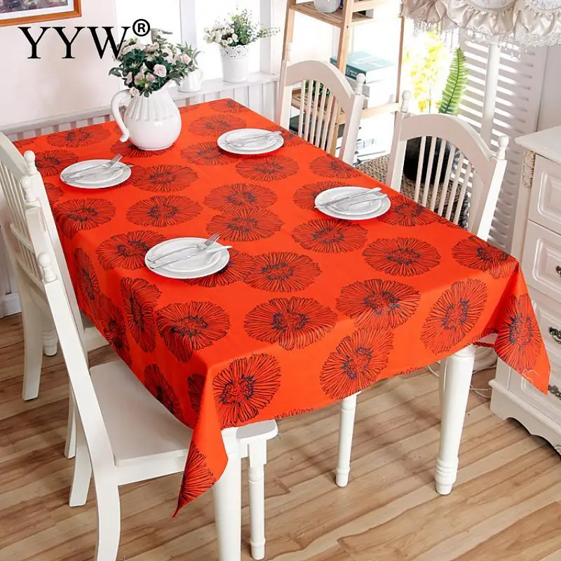 

Red Jacquard Tablecloth Rectangular Tablecloths In Fabric Cotton Table Cloth Oilcloth Household Table Cover Obrus Home Decor