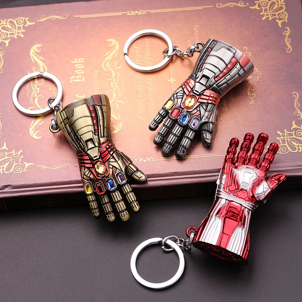 Мстители 4 перчатка Халка брелок для ключей Endgame Infinity War Gauntlet брелок для ключей кулон Халк ювелирные изделия брелок