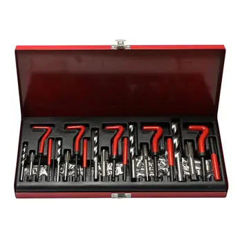 

131 Pcs Engine Block Restoring Damaged Thread Repair Tool Kit M5 M6 M8 M10 M12 for Helicoil Car Repair Tools Coarse Crowbar