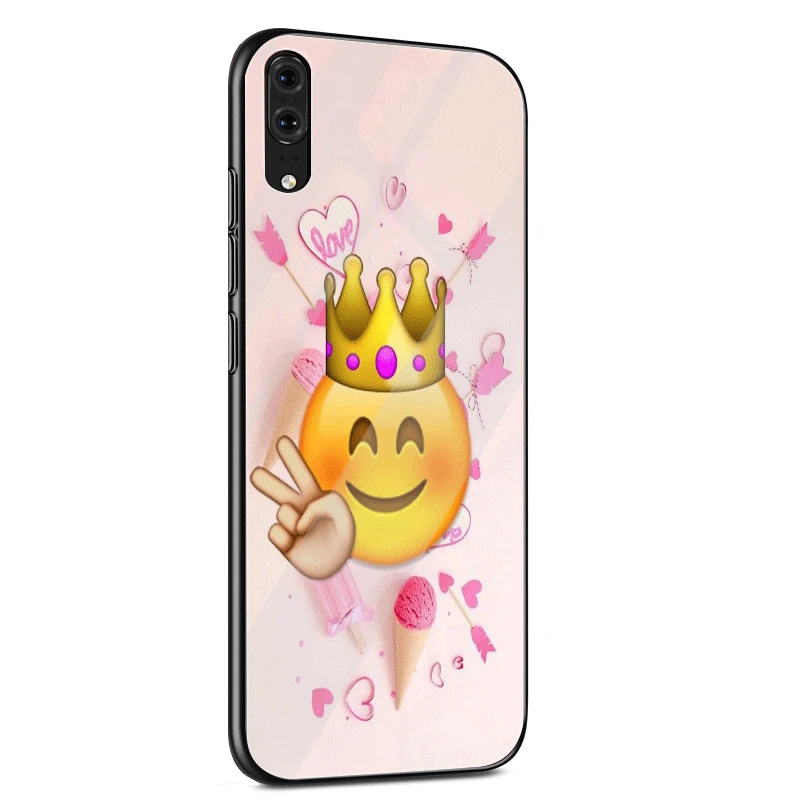 Чехол для мобильного телефона стекло для huawei P30 P20 P10 Honor 10 8X Y6 Y9 mate 20 Lite Pro P Smart Cover Expression Cool