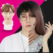 Лаурель Транссексуал с реалистичной кожей маска Трансвестит силиконовый транссексуал Латекс Сексуальная для женщин косплей для мужчин Хэллоуин вечерние принадлежности