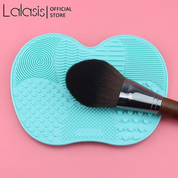 

Lalasis Makeup Brush Cleaner Pad Silicone Make Up Washing Brush Gel Cleaning Mat Tool Foundation Makeup Brush Scrubber Board