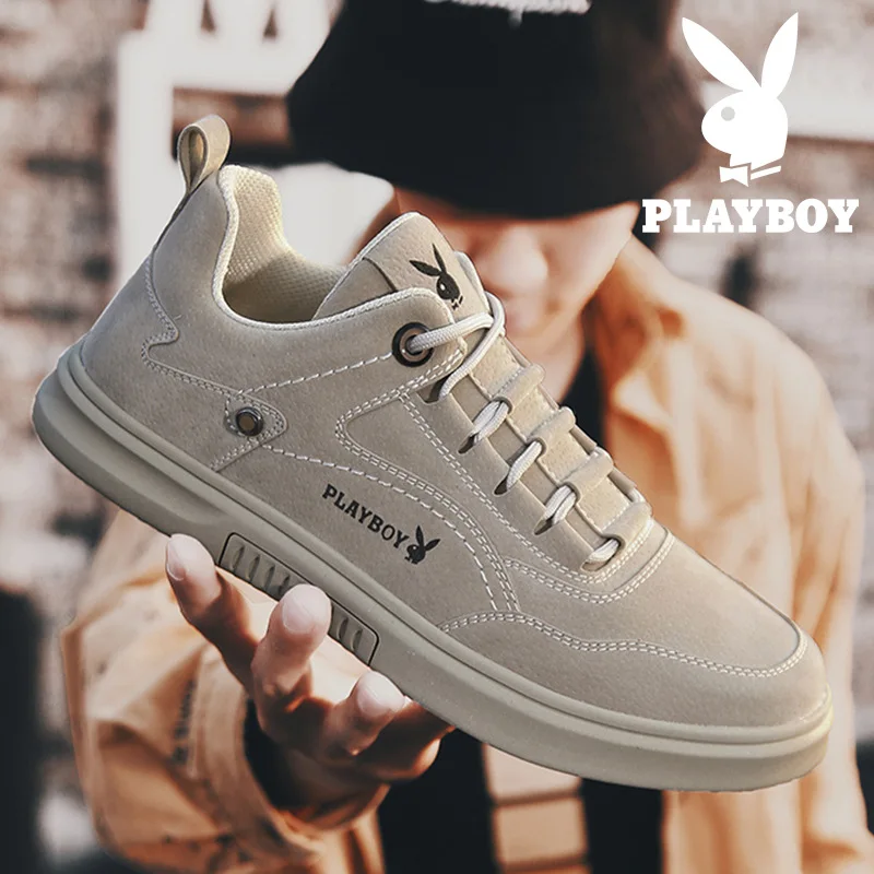 

PLAYBOY MEN'S SHOES Spring And Autumn New Style Casual Board Shoes Simple Popular Brand-Style Athletic Shoes Students Breathable