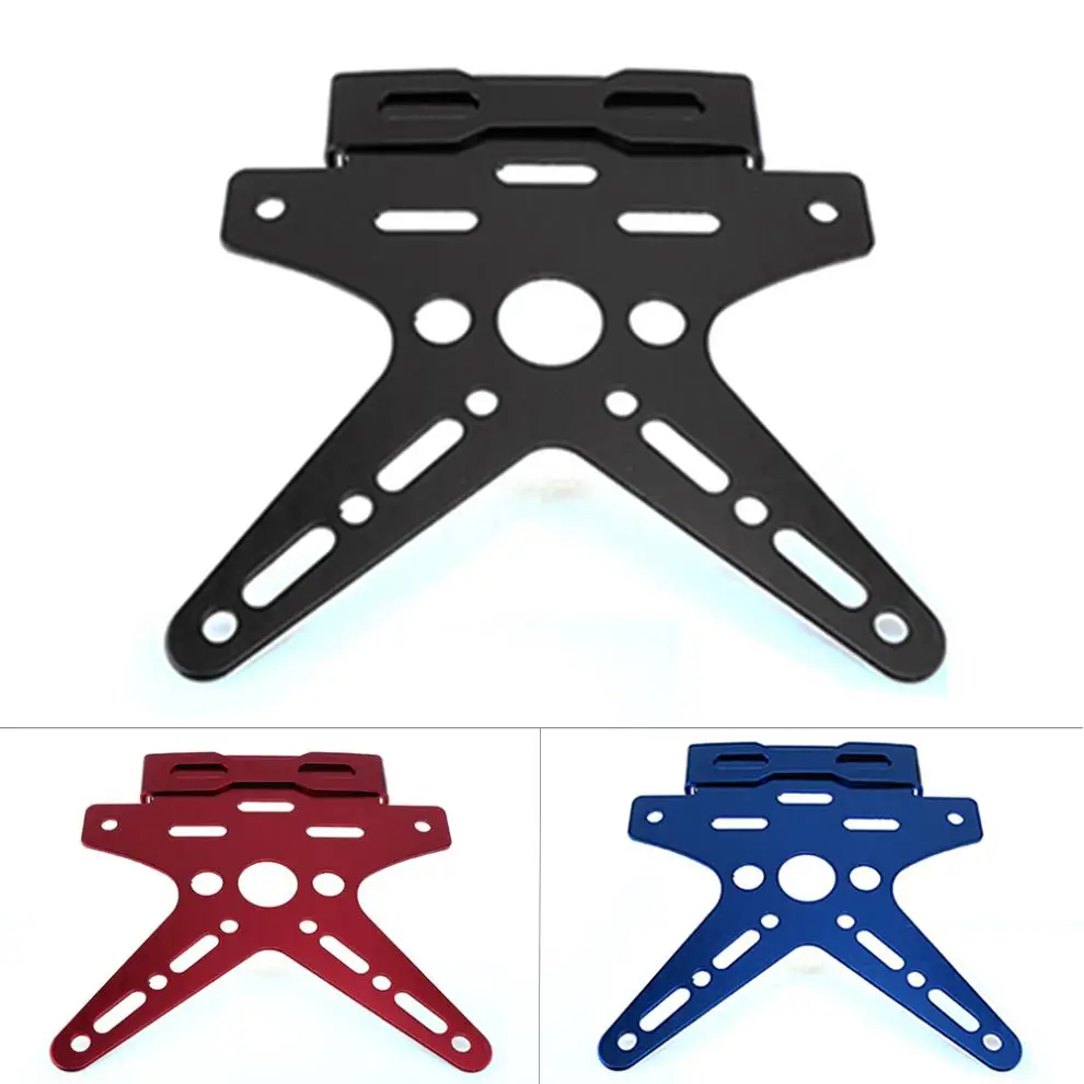Universal Cnc Aluminum Alloy Electroplate Motorcycle Rear License Plate