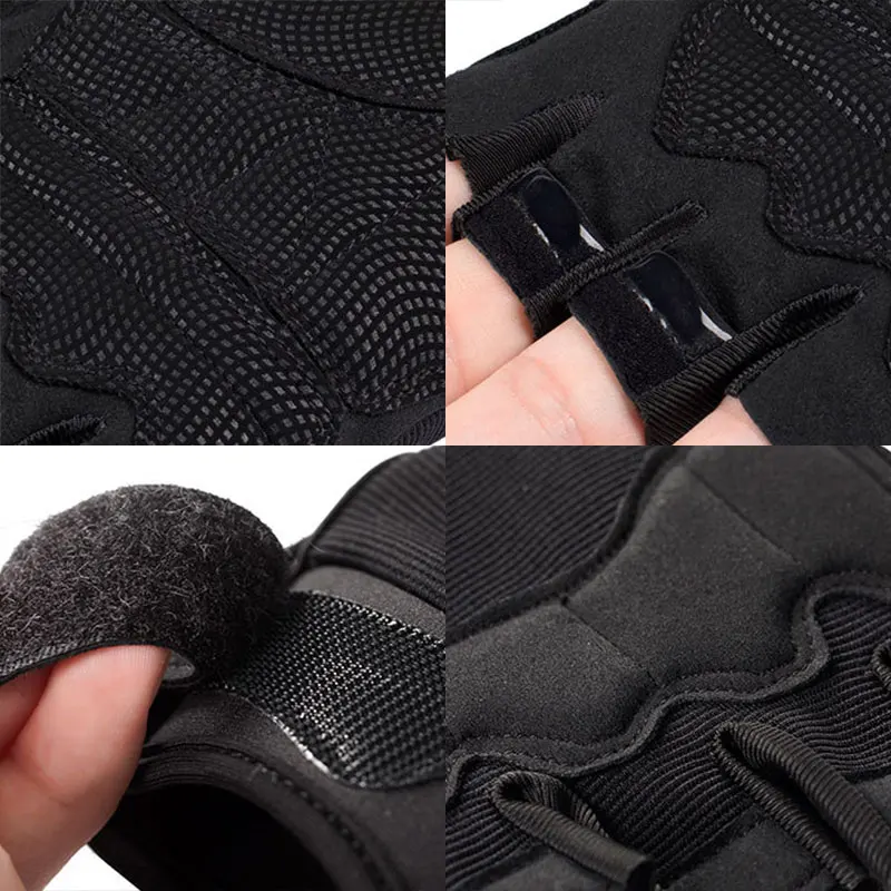 best work gloves for men Military Army Shooting Fingerless Gloves Half Finger Men Tactical Gloves Anti-Slip Outdoor Sports Bicycle Gloves Riding Gloves mens black leather gloves