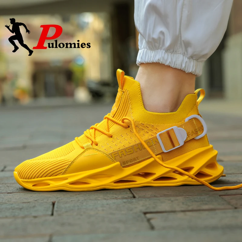 PULOMIES мужская повседневная обувь для мужчин Обувь тенниса с дышащей сеткой
