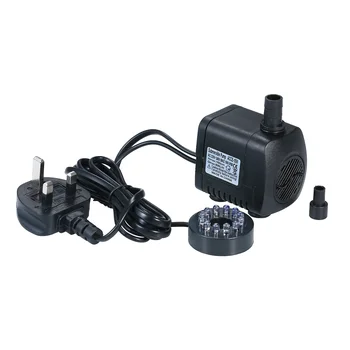 

LED Light Submersible Pump 800L/H Ultra-Quiet Aquarium Pond Tank Pool Water Fountain Pump UK Plug