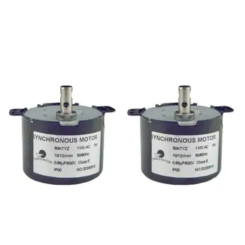 

CHACNS Permanent Magnet Synchronous Gear Motor 50KTYZ 110V 10-12RPM Mini Gearbox Electric Motor