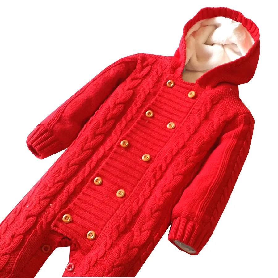 Детский комбинезон; осенняя одежда для малышей; фланелевый зимний комбинезон для маленьких мальчиков; теплый детский комбинезон; флисовая вязаная одежда унисекс