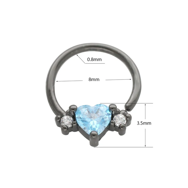 36 Pezzi Piercing Naso Acciaio Chirurgico - Stud E Anelli Con CZ E Opale, 18G/20G, Per Donna/Uomo - Foto 3