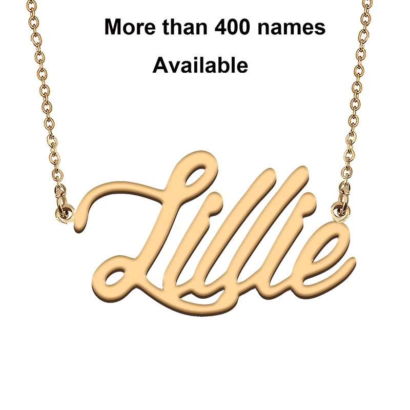 Lillie Macie Name Necklaces for Girl Women Family Best Friends Birthday Christmas Wedding Gift Jewelry Present Anniversary | Украшения и