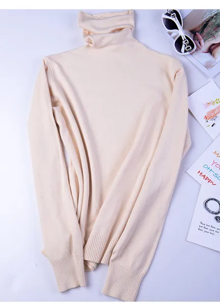 2852# осенние модные трикотажные рубашки для кормящих мам с высоким воротником, топы для грудного вскармливания для беременных женщин, зимняя беременность - Цвет: Бежевый