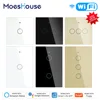 New WiFi Smart Light Touch Switch RF433 Smart Life/Tuya App Control,Alexa Google Home Voice Control 1/2/3 Gang EU US 2/3 Way ► Photo 1/6