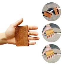 Перчатки из натуральной кожи для фитнеса, тяжелой атлетики, бодибилдинга, тренировки, накладки для спортзала, подтягивающие четыре пальца, перчатки для упражнений, защита ладони