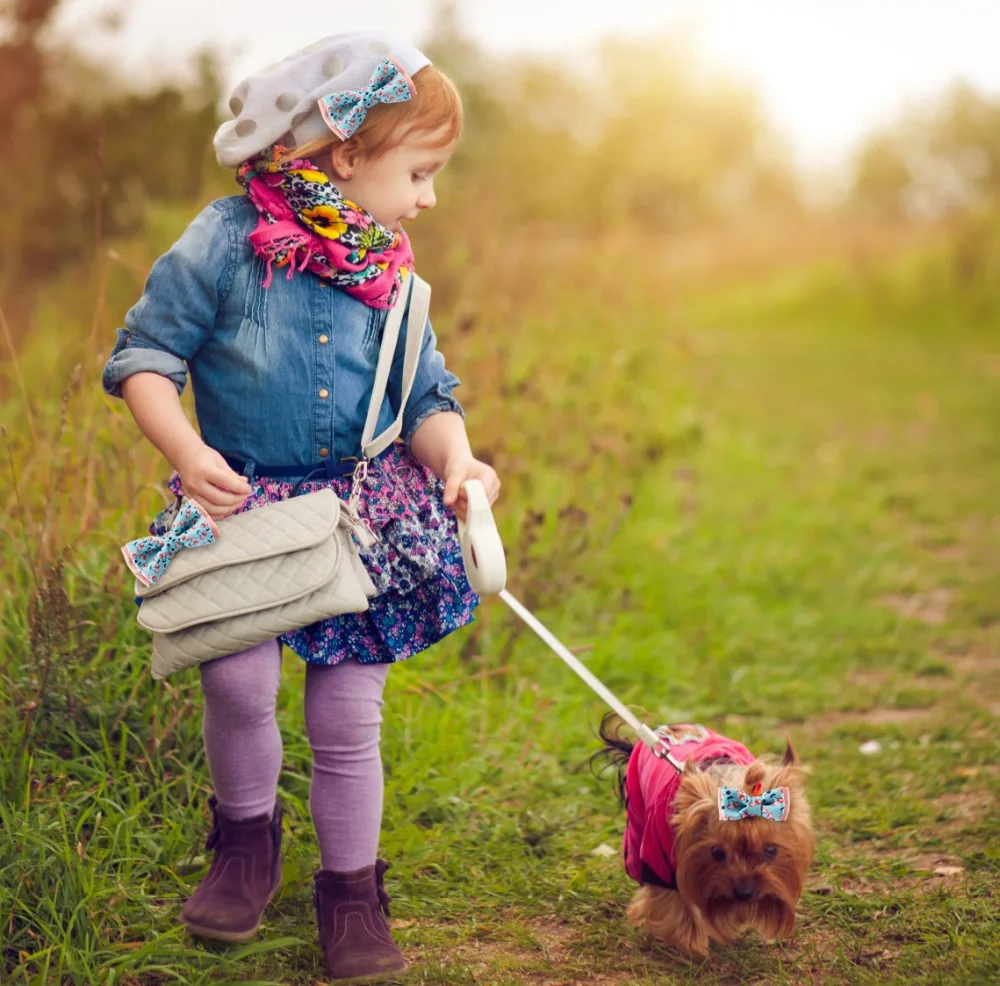 bow for girls and puppy both