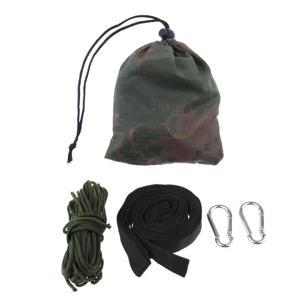 Portable Tree Hammock Swing Hanging Kit Straps +  Net Ropes + Hooks