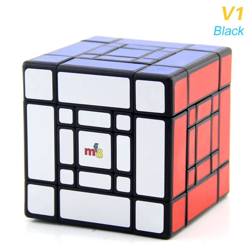 MF8 Son-Mum Double Deck Mixup Super 3x3x3 кубик руб Mother and Son Dual Multiple профессиональный Скорость руб головоломки пластмасса извилистый антистресс Непоседа Образовательных игрушки для мальчиков - Цвет: V1-Black
