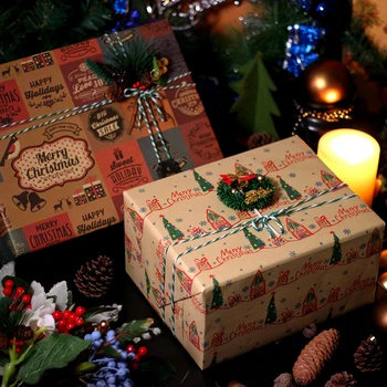 

Christmas Wedding Decoration Gift Wrap Artware Packing Paper Vellum Paper Origami Paper Christmas Wrapping Paper
