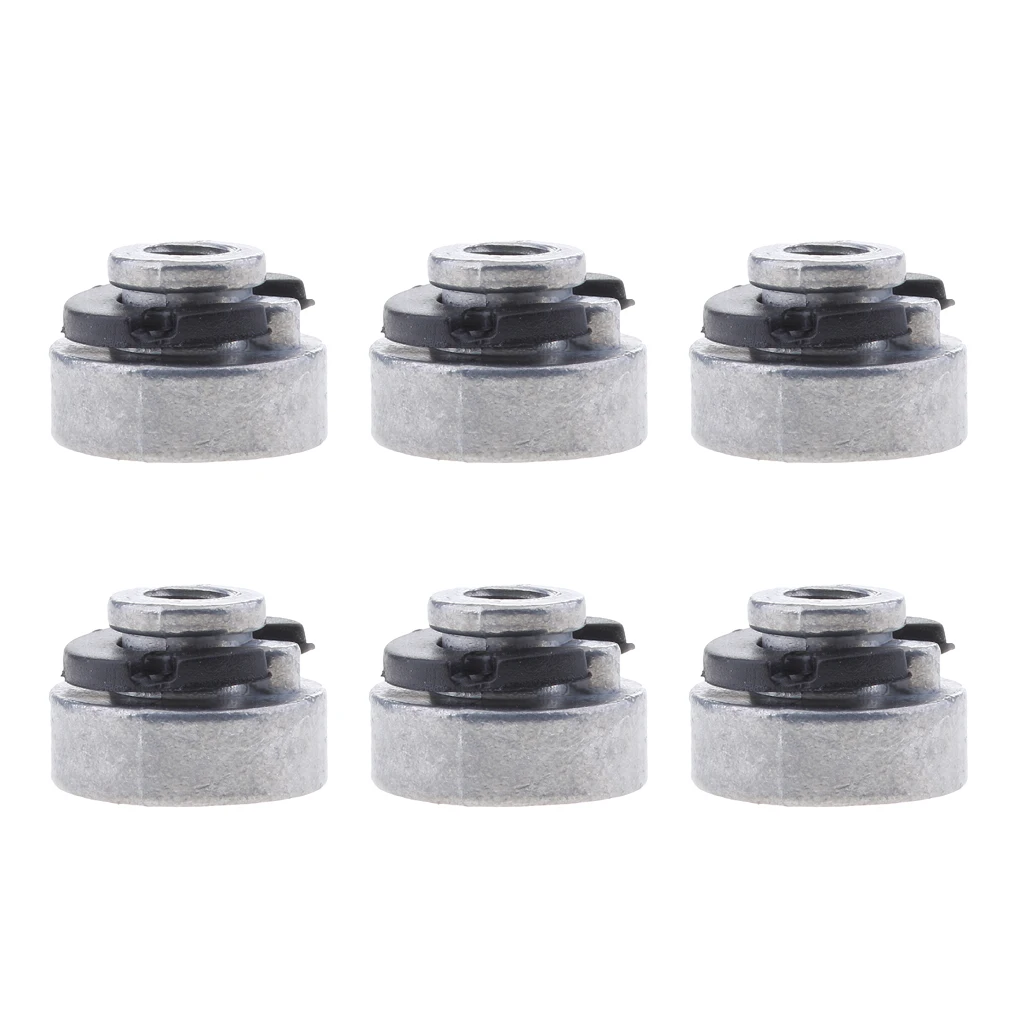 6pcs Seat Nut for Harley Sportster Street Bob Softail 1996-2017