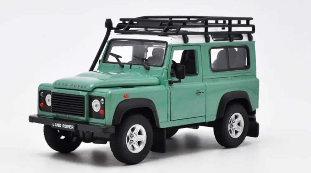 

Welly 1/124 1:24 Nostalgic Land Rover Defender SUV Off Road Vehicle Car Diecast Display Model Birthday Toy For Kids Boys Girls