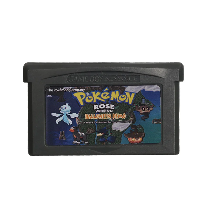 Картридж для видеоигр Nintendo GBA консоль версия в розовую розу Хэллоуина на
