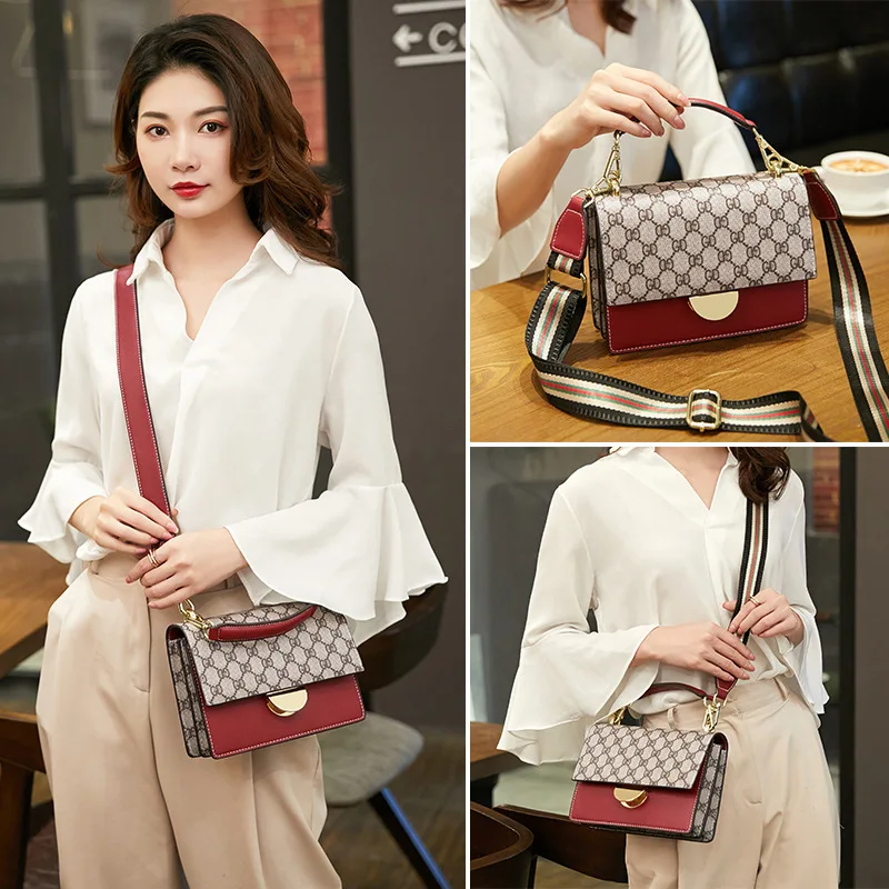 

New Style WOMEN'S Bag High Quality WOMEN'S Leather Bags Europe And America Fashion Hand Shoulder Oblique Lady Bag