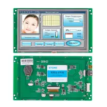 

7" HMI Full Color TFT LCD Display Module With RS232 Interface for Industrial Control
