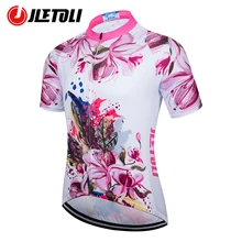

JLETOLI Pro Cycling Jersey Women Summer Breathable Bicycle Clothing Shirt Quick Dry Bike Jersey MTB Clothes Maillot Ciclismo