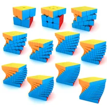 Moyu meilong 2x2 3x3 4x4, 5*5*5 6x6 7 cubos mágicos megaminx 7 8x8 9x9 10x10 11x11 12x12 quebra-cabeça de velocidade cubos brinquedos, presente, cubo-magico