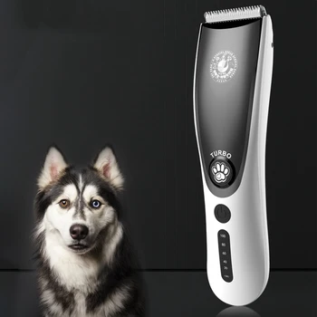 

New Pet Hair Trimmer USB Electrical Rechargeable Pet Dog Cat Low-noise Hair Clipper Grooming Shaver Cut Machine Set