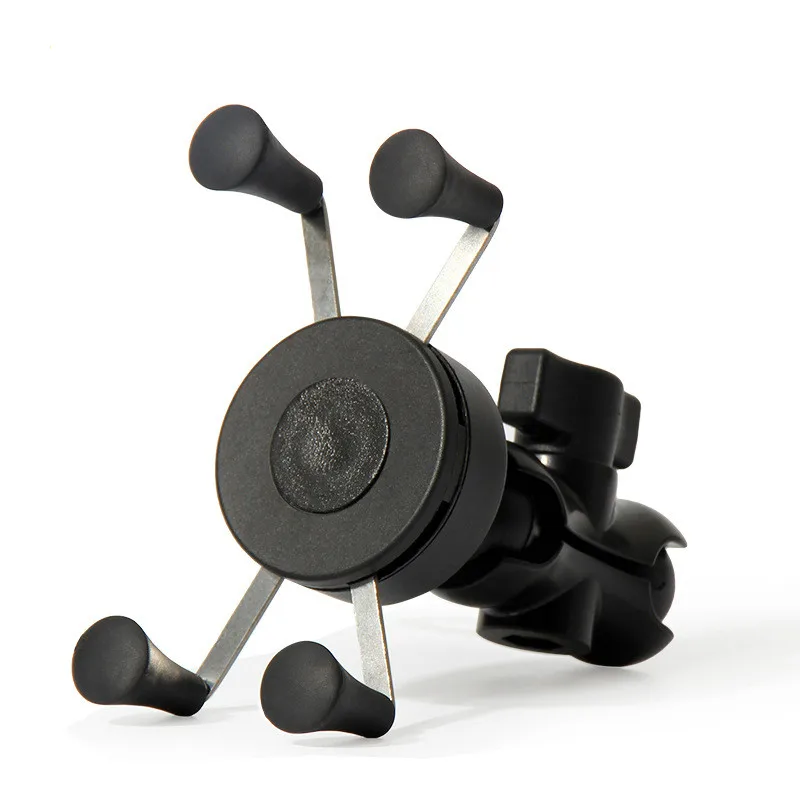 Universal 360 Degree Adjustable Cell Phone Holder Motorcycle Bike Bicycle Mirror Usb Charging Bracket Bicycle Moto Handle Grip