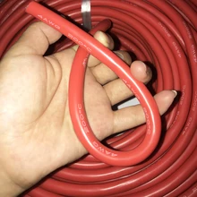 Ligne de silice Flexible, résistante au froid et aux températures élevées, caoutchouc de silicone, 2AWG 4AWG 6AWG 7AWG 8AWG 10AWG 12AWG