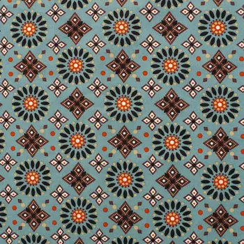 

1 yard Cotton Woven Fabric - und flowers and corner flowers(B) (width=140cm)