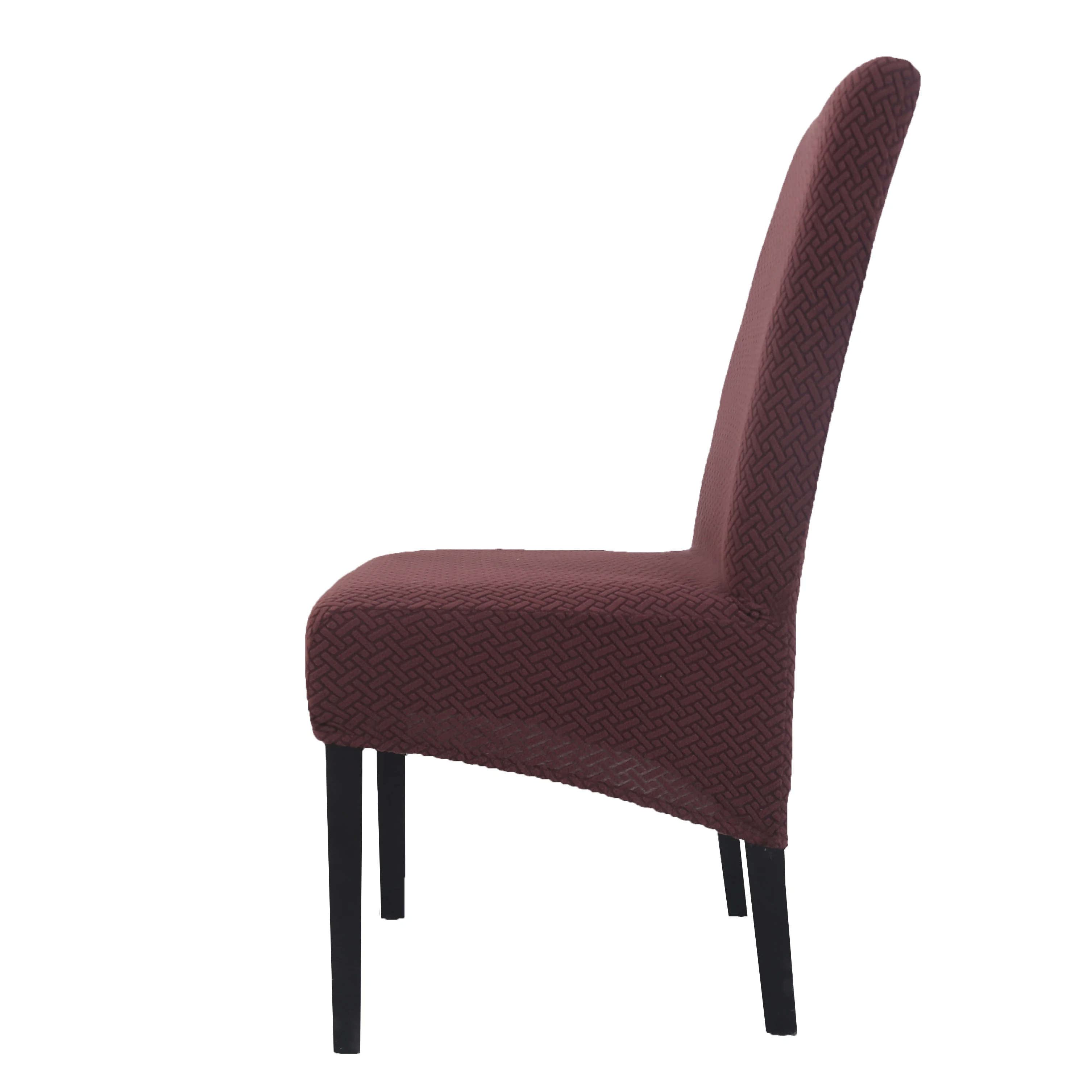 coffee SpandexBrand чехол для свадебного стула столовая украшения для стула набор вечерние растягивающиеся сиденья пылезащитный чехол для стула - Цвет: coffee