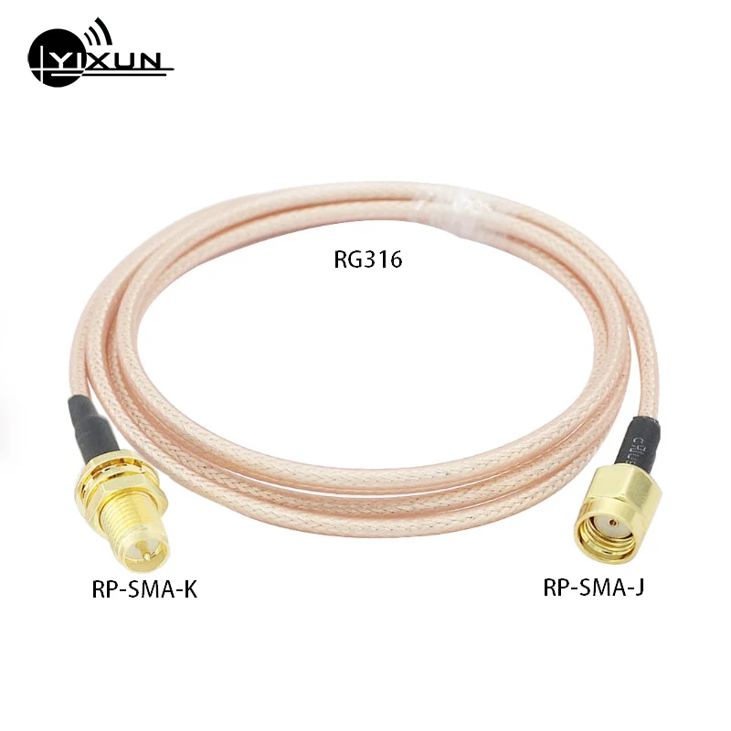 Удлинительный кабель SMA male-SMA female RG316 Соединительный адаптер удлинитель Pigtail RP для