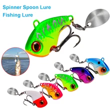 

Fishing Lure Long Cast VIB Bait Spinner Spoon Fishing Lures for Pike Bass Trout Treble Hook Artificial Lure Fishing Baits