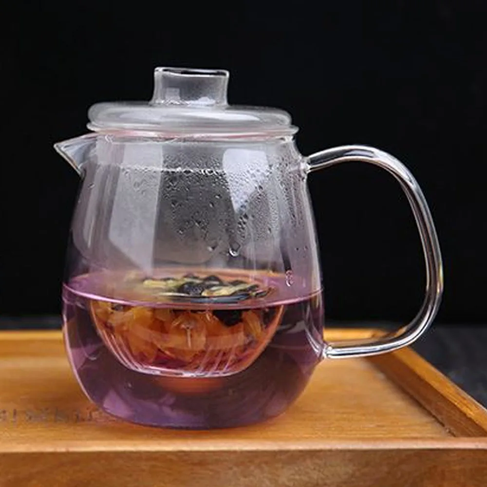 Прочный чайник для кофе, кухня, Улун, чай, отель, высокий боросиликат, анти-скальдинг, 600 мл, вечерние, для гостиной, мода